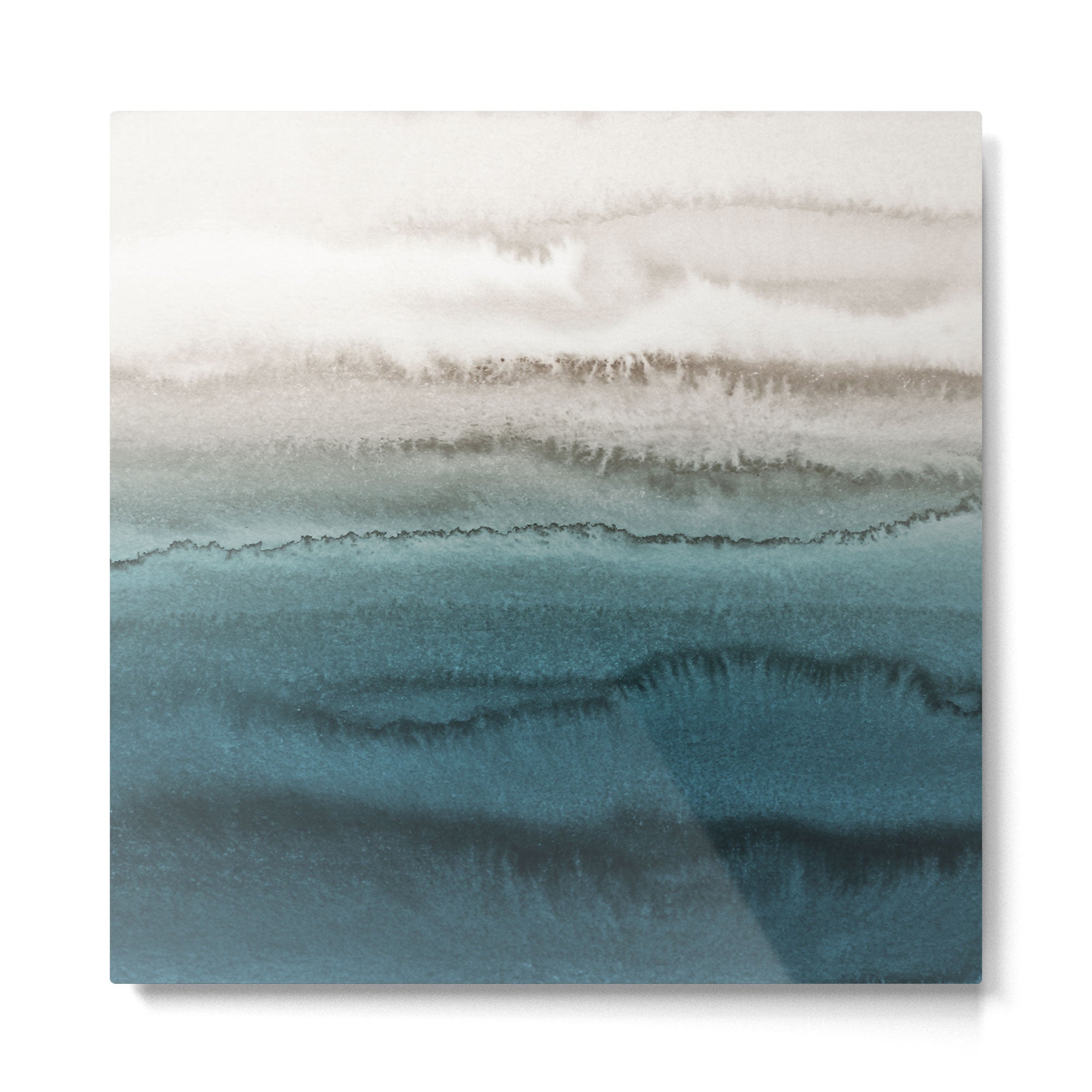 WITHIN THE TIDES - CRASHING WAVES TEAL Metal Print Gallery Image 2