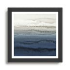 WITHIN THE TIDES - CRUSHING WAVES BLUE Framed Art Print Gallery Image 1