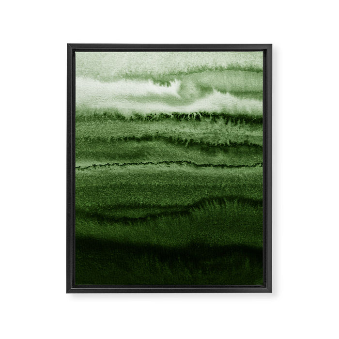 WITHIN THE TIDES FOREST GREEN by Monika Strigel Framed Canvas Print Gallery Image 1