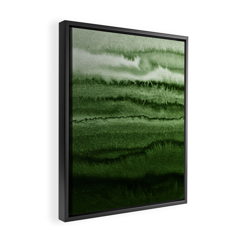 WITHIN THE TIDES FOREST GREEN by Monika Strigel Framed Canvas Print Gallery Image 2