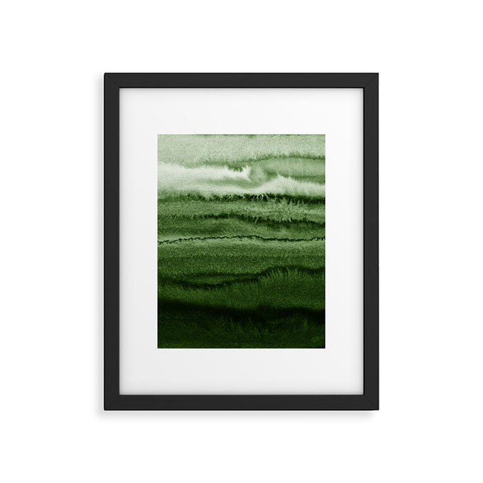 WITHIN THE TIDES FOREST GREEN by Monika Strigel Framed Art Print Gallery Image 1