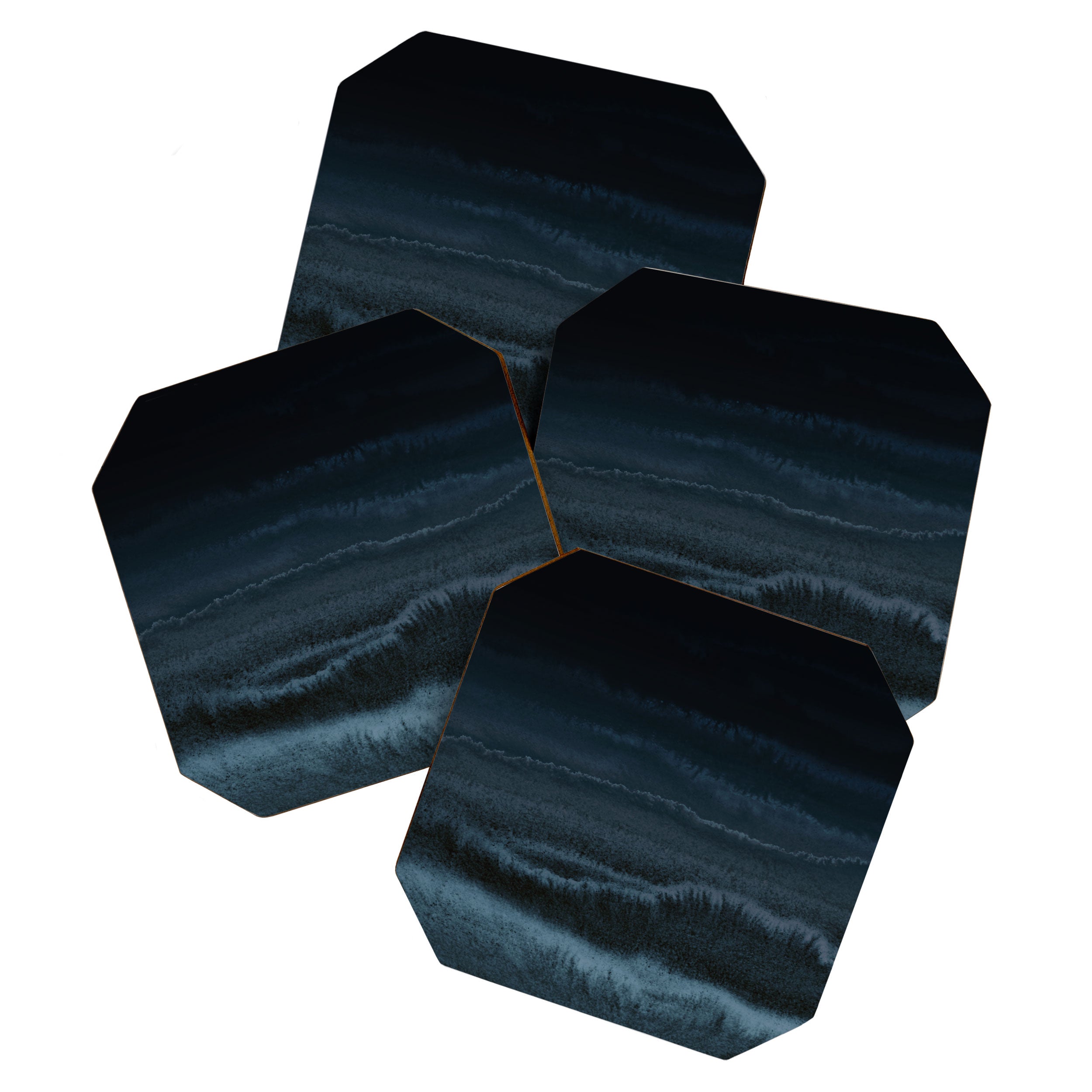 WITHIN THE TIDES NIGHT BEACH by Monika Strigel Coaster Gallery Image 1