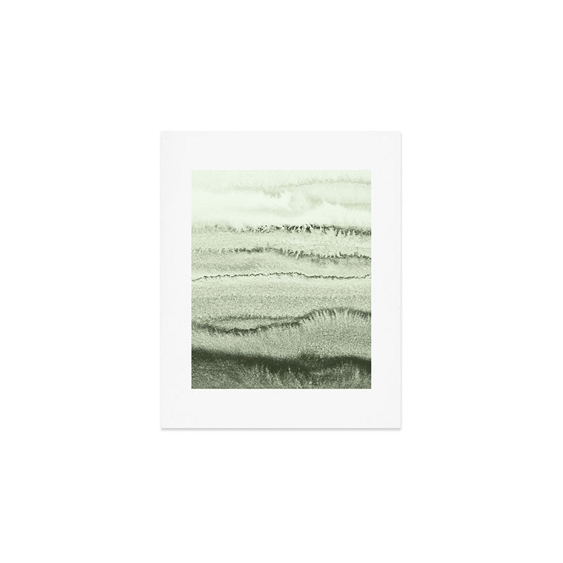WITHIN THE TIDES - SAGE GREEN by MS  Art Print Gallery Image 1