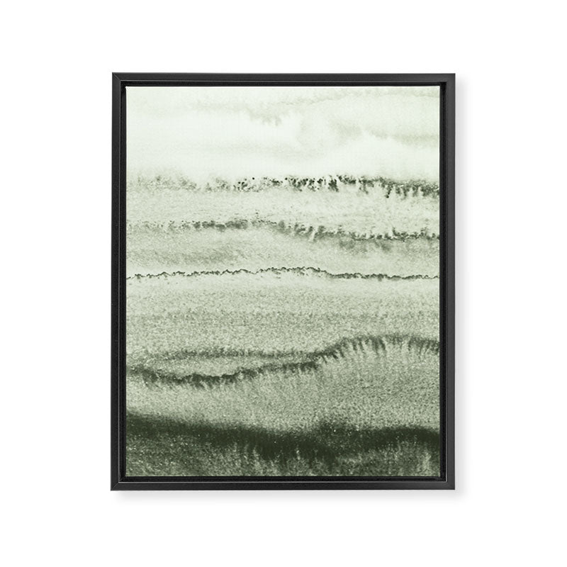 WITHIN THE TIDES - SAGE GREEN by MS  Framed Canvas Print Gallery Image 8