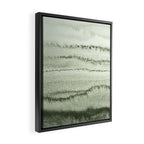WITHIN THE TIDES - SAGE GREEN by MS  Framed Canvas Print Gallery Image 2