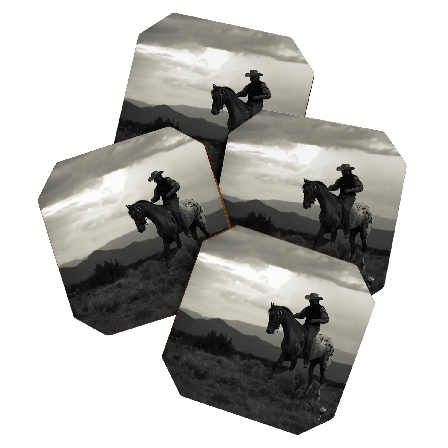 Santa Fe Cowboy on Horse Coaster Gallery Image 1