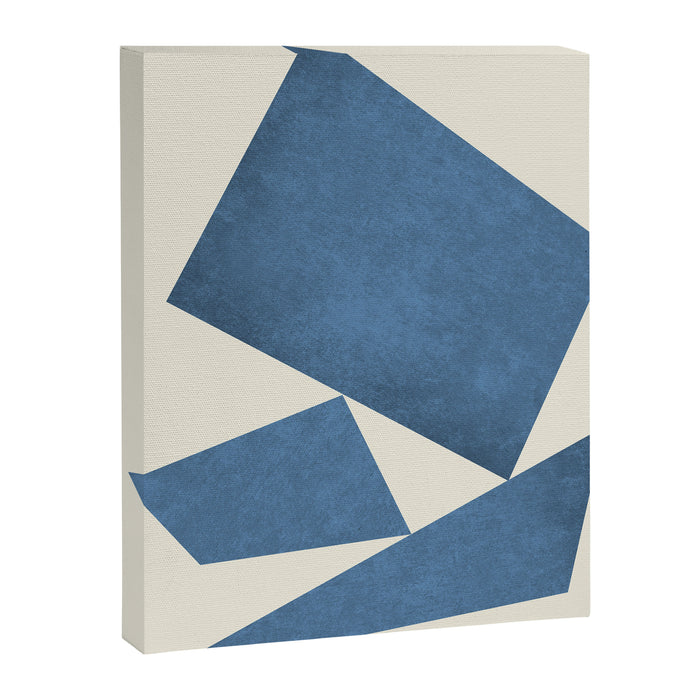 3 Forms Composition - Blue Canvas Print Gallery Image 1