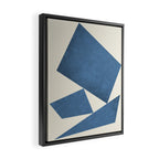 3 Forms Composition - Blue Framed Canvas Print Gallery Image 2
