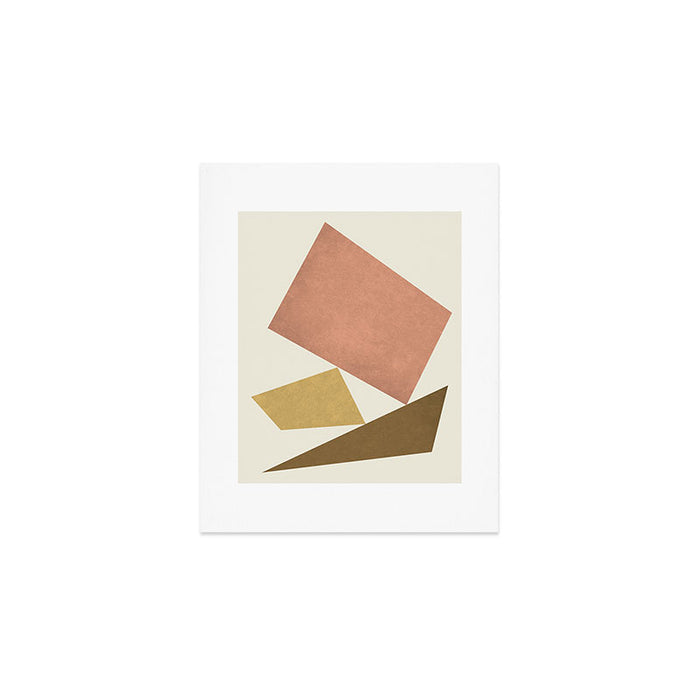3 Forms Composition - Pink Art Print Gallery Image 1