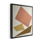 3 Forms Composition - Pink Framed Canvas Print Gallery Image 2