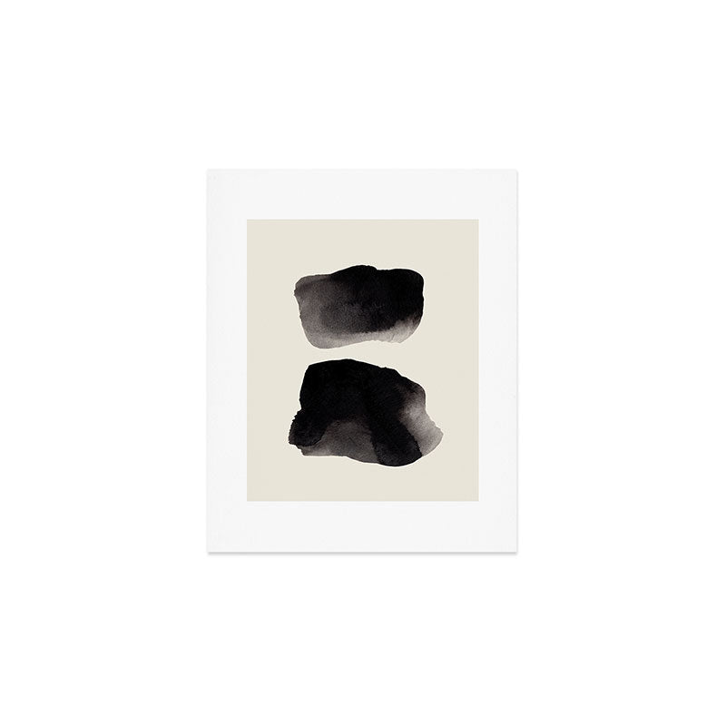 Abstract Black Ink  Art Print Gallery Image 1