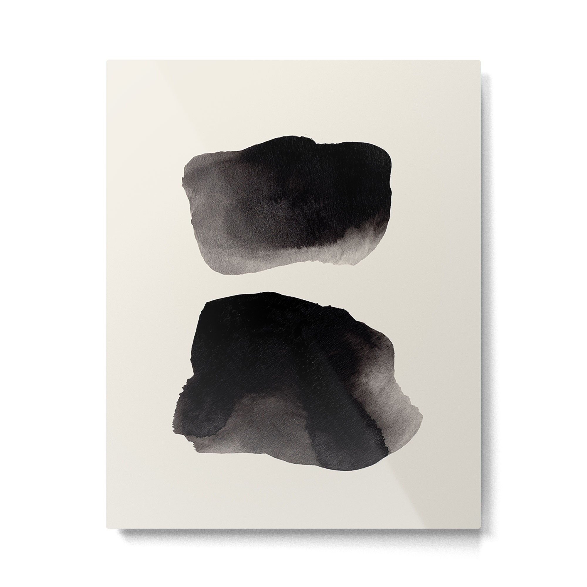 Abstract Black Ink  Metal Print Gallery Image 4