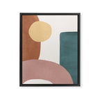 Abstract Earth 1-1 - Painted Shapes Framed Canvas Print Gallery Image 6