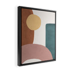 Abstract Earth 1-1 - Painted Shapes Framed Canvas Print Gallery Image 2