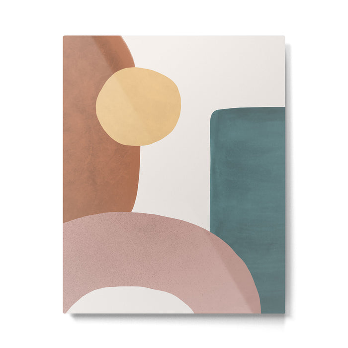 Abstract Earth 1-1 - Painted Shapes Metal Print Gallery Image 1