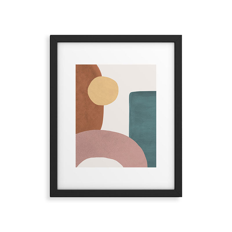 Abstract Earth 1-1 - Painted Shapes Framed Art Print Gallery Image 5