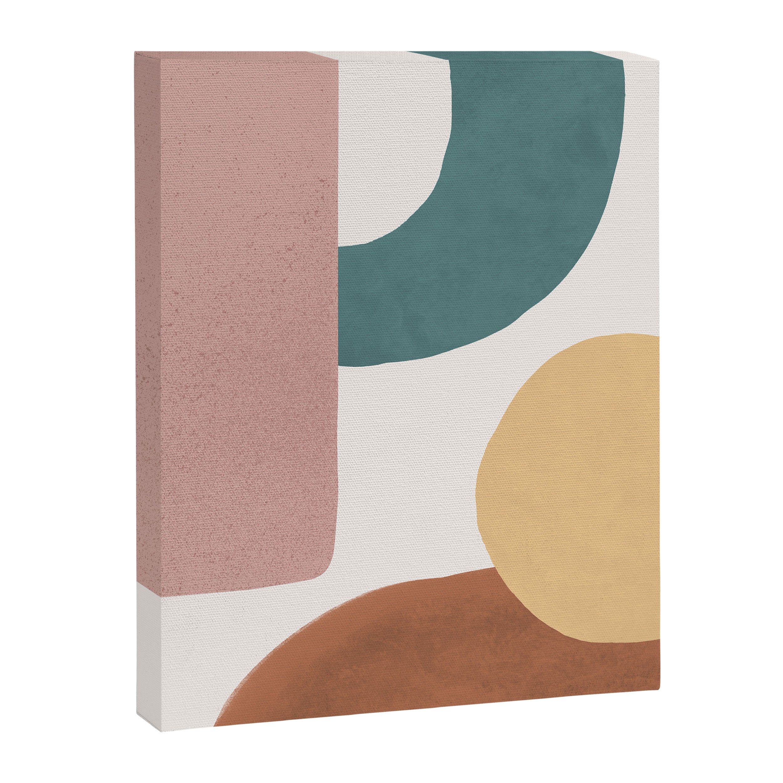 Abstract Earth 1-2 - Painted Shapes Canvas Print Gallery Image 6