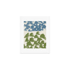 Abstract Landscape Ink Painting - Blue Green Art Print Gallery Image 1