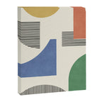 Abstract Lines Composition - 3 Colors Canvas Print Gallery Image 6