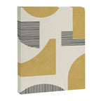 Abstract Lines Composition - Gold Yellow Canvas Print Gallery Image 6