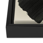 Abstract Paint Brush Stroke 1 -  Black and White Framed Canvas Print Gallery Image 3