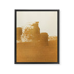Abstract Paint Brush Stroke 2 - Gold Framed Canvas Print Gallery Image 6