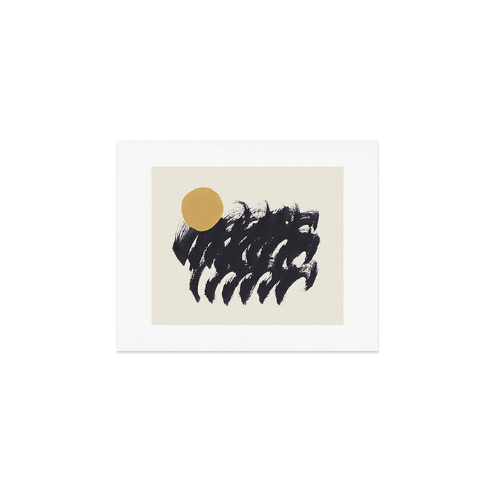 Abstract Paint Sun Wave Art Print Gallery Image 1
