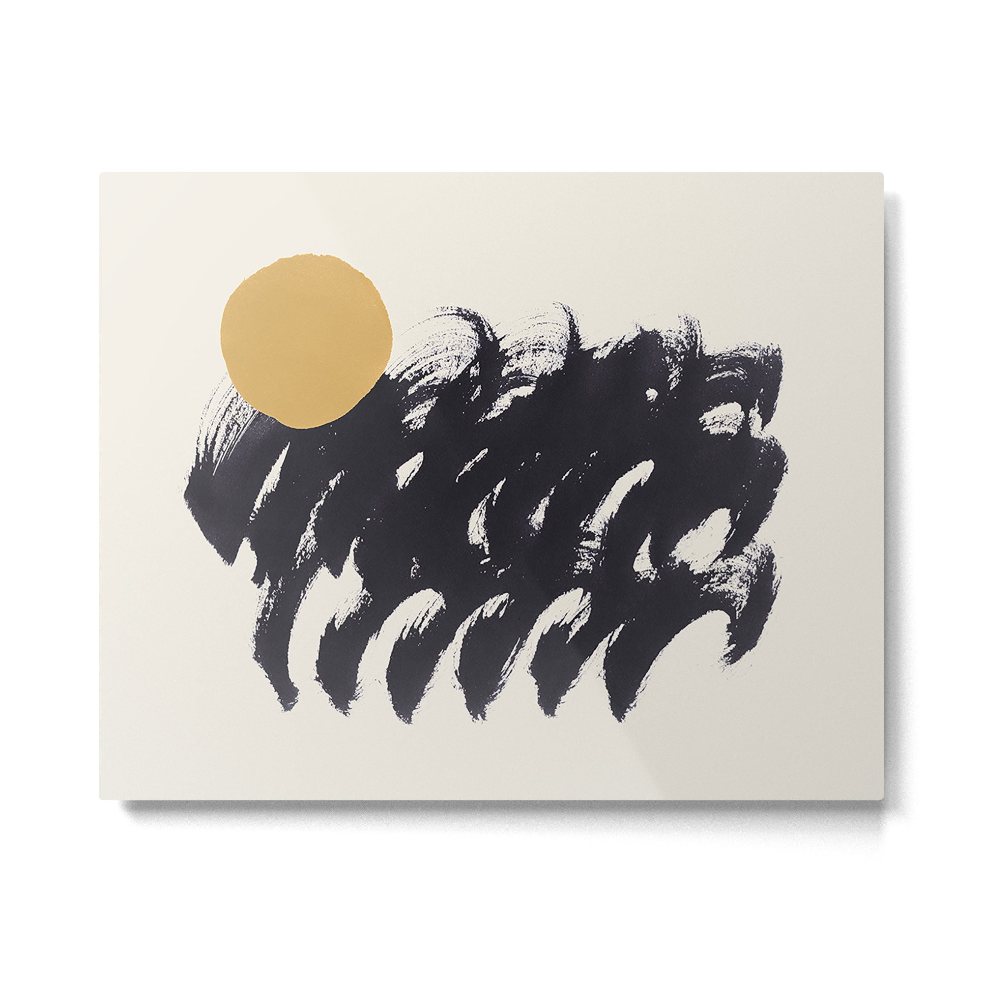 Abstract Paint Sun Wave Metal Print Gallery Image 4