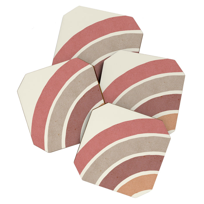 Abstract rainbow 1 Coaster Gallery Image 1