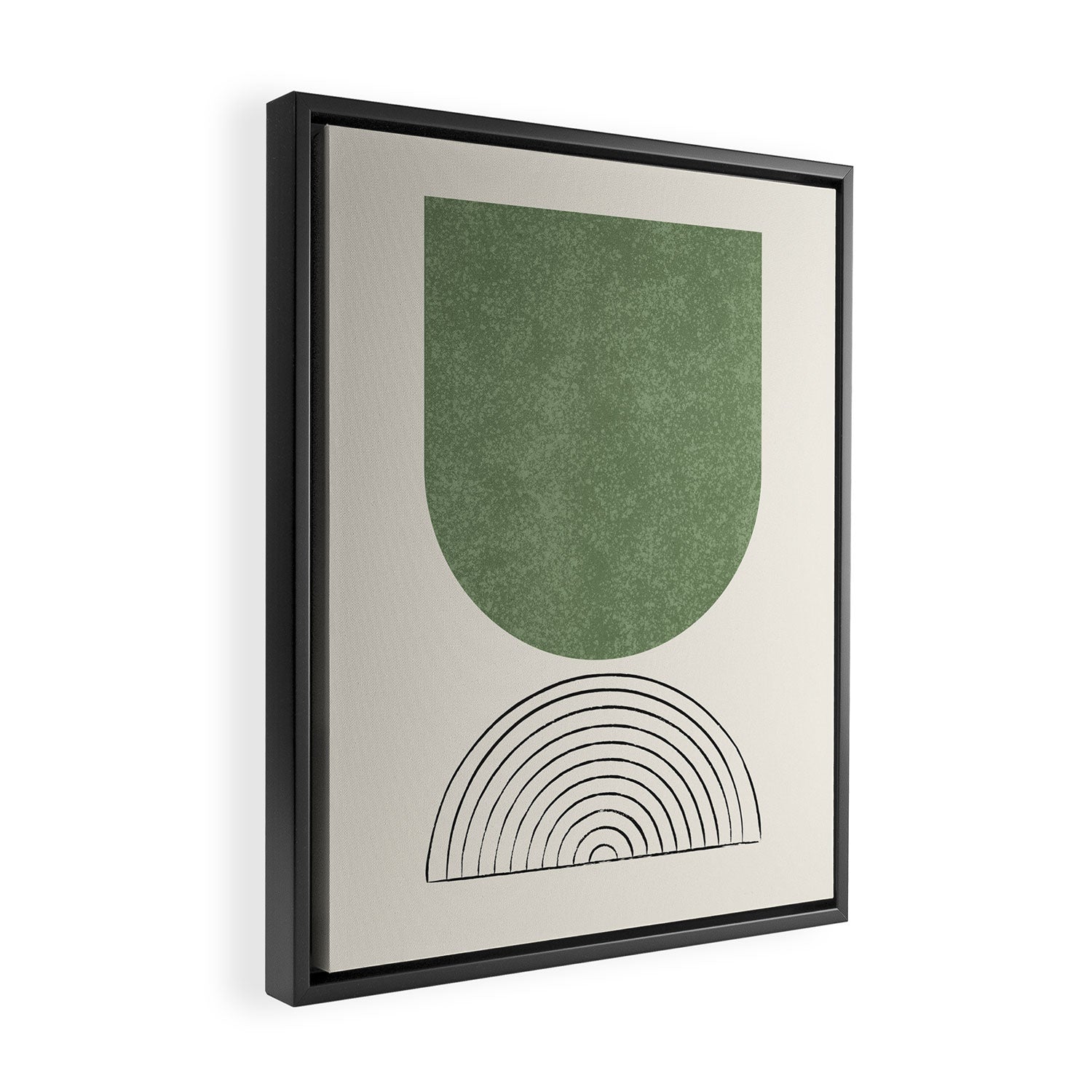 Arch balance green 2 Framed Canvas Print Gallery Image 2