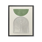Arch balance green Framed Canvas Print Gallery Image 6
