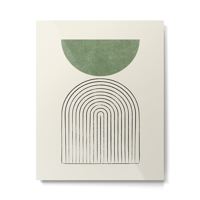 Arch balance green Metal Print Gallery Image 1