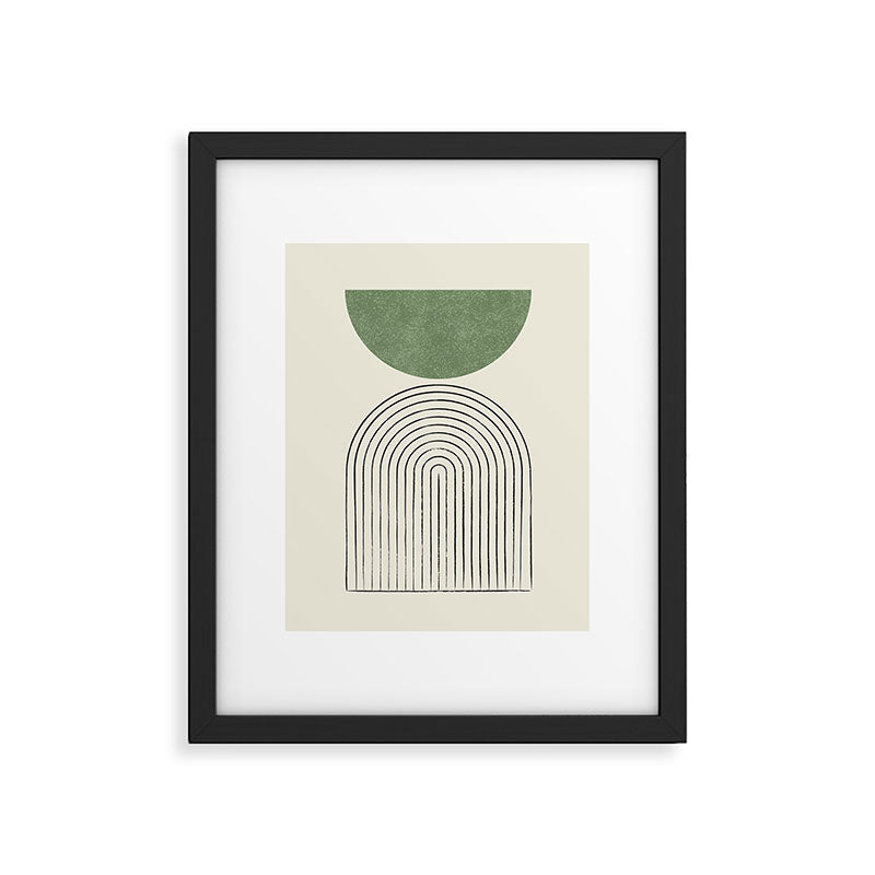 Arch balance green Framed Art Print Gallery Image 5