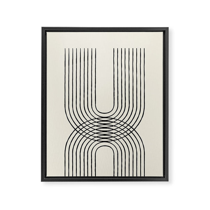 Arch duo 1 Mid century modern Framed Canvas Print Gallery Image 1