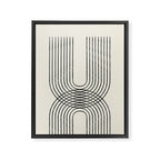 Arch duo 1 Mid century modern Framed Canvas Print Gallery Image 8