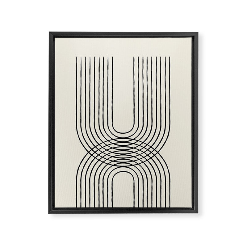 Arch duo 1 Mid century modern Framed Canvas Print Gallery Image 8