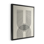 Arch duo 1 Mid century modern Framed Canvas Print Gallery Image 2
