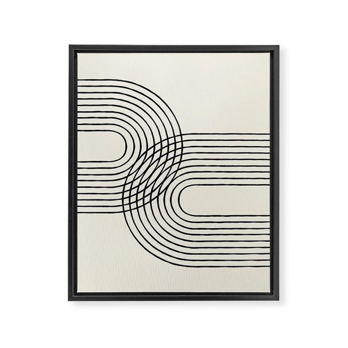 Arch duo 2 Mid century modern Framed Canvas Print Gallery Image 1