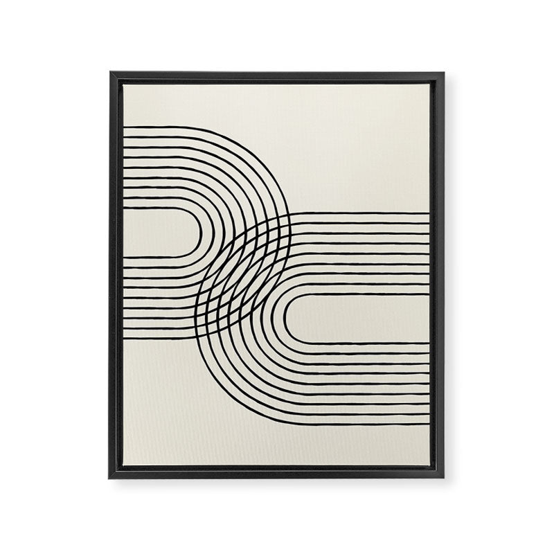 Arch duo 2 Mid century modern Framed Canvas Print Gallery Image 8