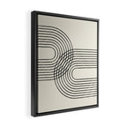 Arch duo 2 Mid century modern Framed Canvas Print Gallery Image 2