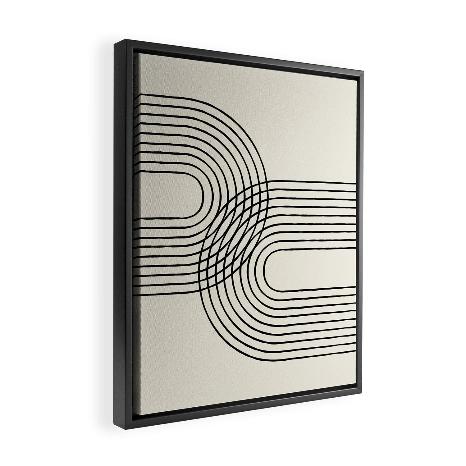 Arch duo 2 Mid century modern Framed Canvas Print Gallery Image 2