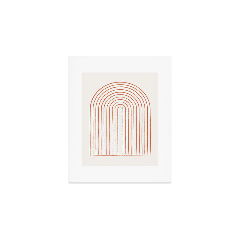 Arch Dusty Orange Art Print Gallery Image 1