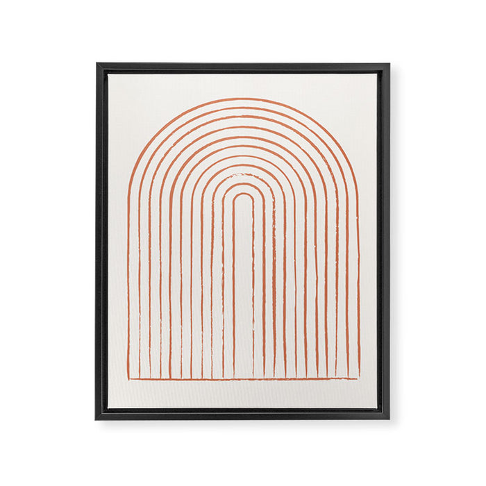 Arch Dusty Orange Framed Canvas Print Gallery Image 1