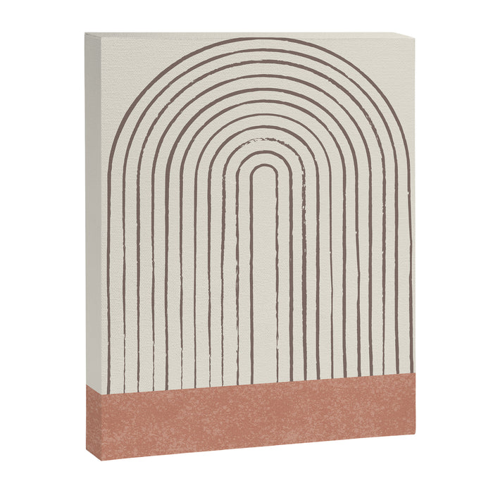 Arch Gray Pink Canvas Print Gallery Image 1
