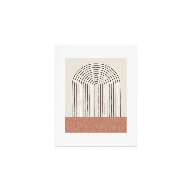 Arch Gray Pink Art Print Gallery Image 1
