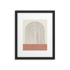 Arch Gray Pink Framed Art Print Gallery Image 6
