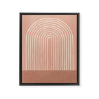 Arch Terra Pink Framed Canvas Print Gallery Image 8