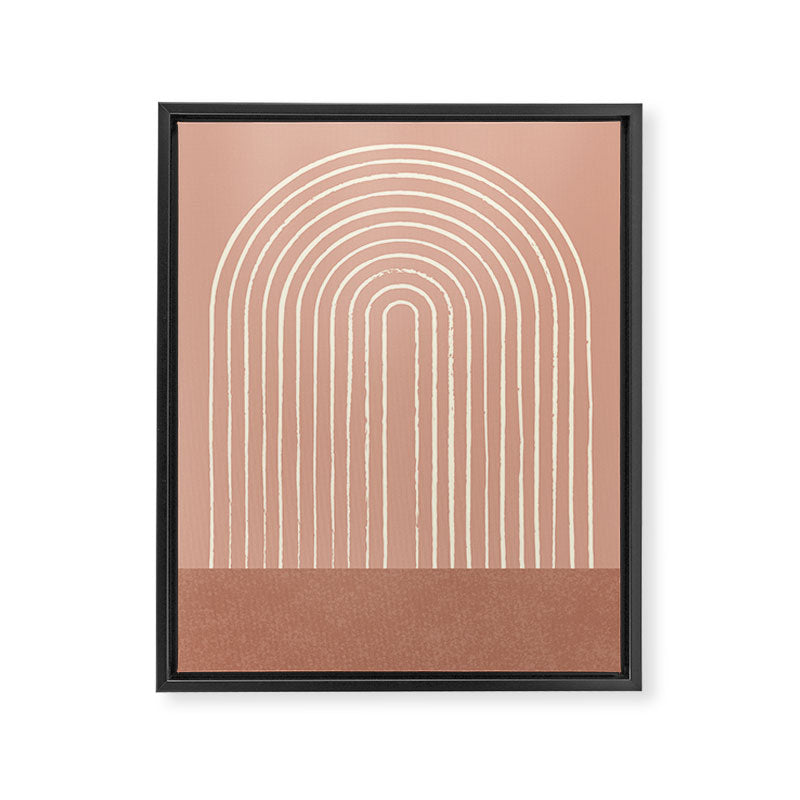 Arch Terra Pink Framed Canvas Print Gallery Image 8