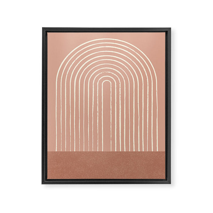 Arch Terra Pink Framed Canvas Print Gallery Image 1
