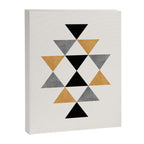 Aztec Graphic - Gold Gray Canvas Print Gallery Image 8